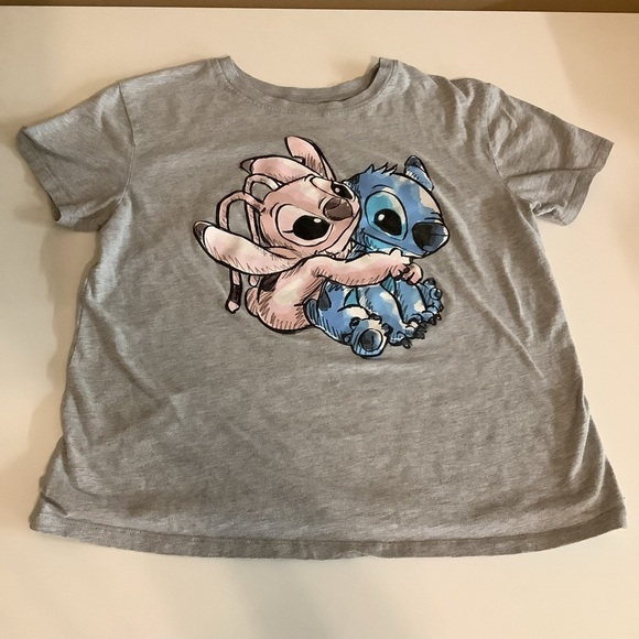 Vans & Disney Size Medium Black and White Checkered T-Shirt & Stitch Graphic Tee - Picture 6 of 9